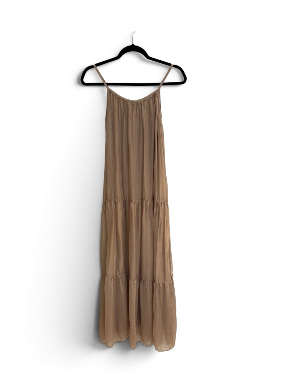 Bellambra Silk-Blend Tiered  Maxi Dress Size S
